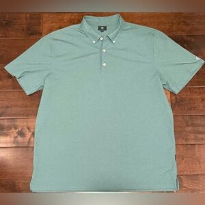 EUC ⚡️ AG Adriano Goldschmied Green Label Polo Shirt XXL Teal Blue Pique